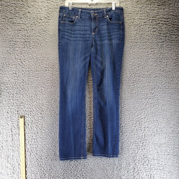 Maurices Jeans Womens 10 Blue Regular Fit Classic Stretch Denim Straight Leg - Picture 1 of 12